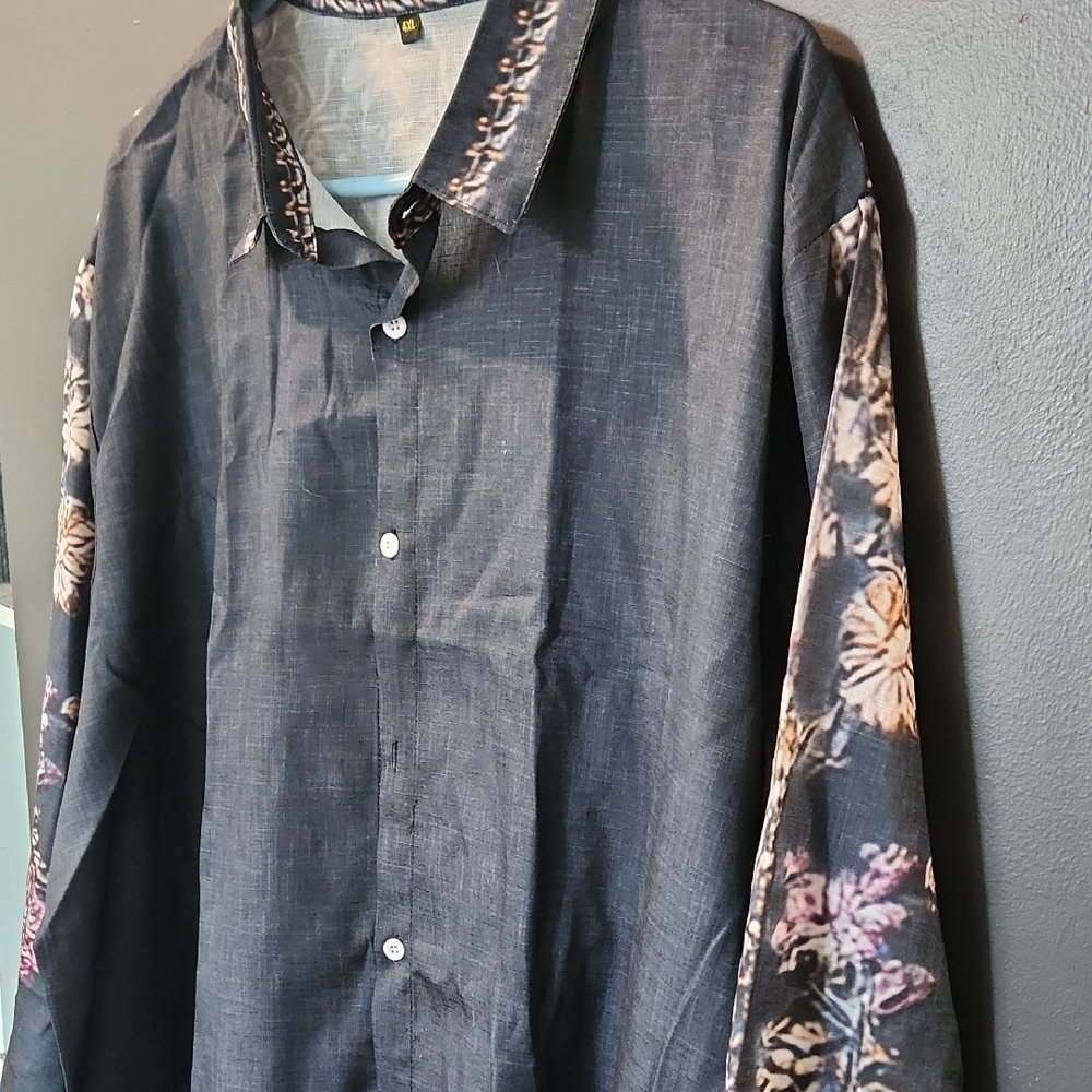 Chic Black and White Button-Up Shirt